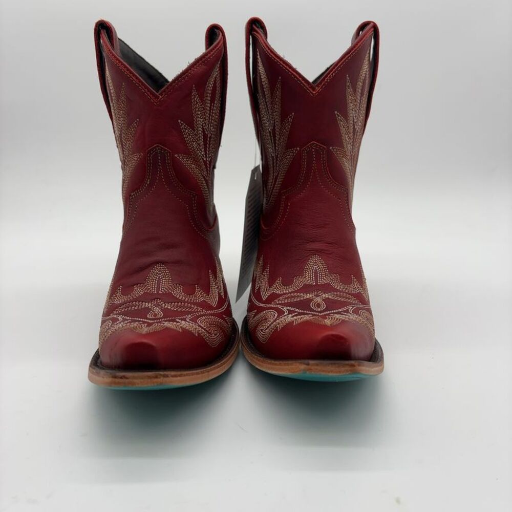 Lane boots Smoldering Ruby Red Western Booties